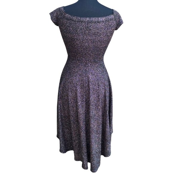 Windsor Fit & Flare Glittery High Low Dress Off The Shoulder Women's Size S-READ - Picture 5 of 13